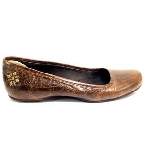Calleen Cordero Flats Brown Metallic Leather